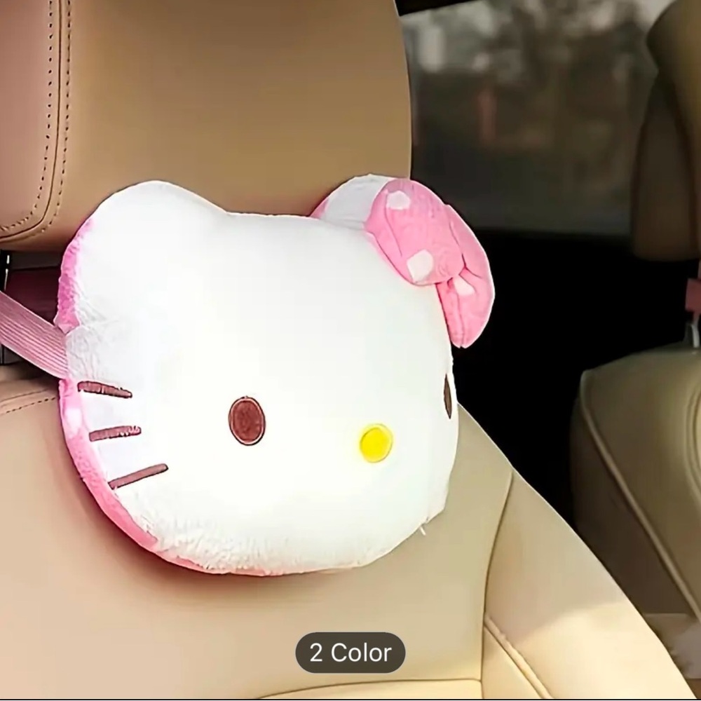 Hello Kitty Car Headrest Pillow